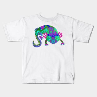 axolotl in color pattern ecopop Kids T-Shirt